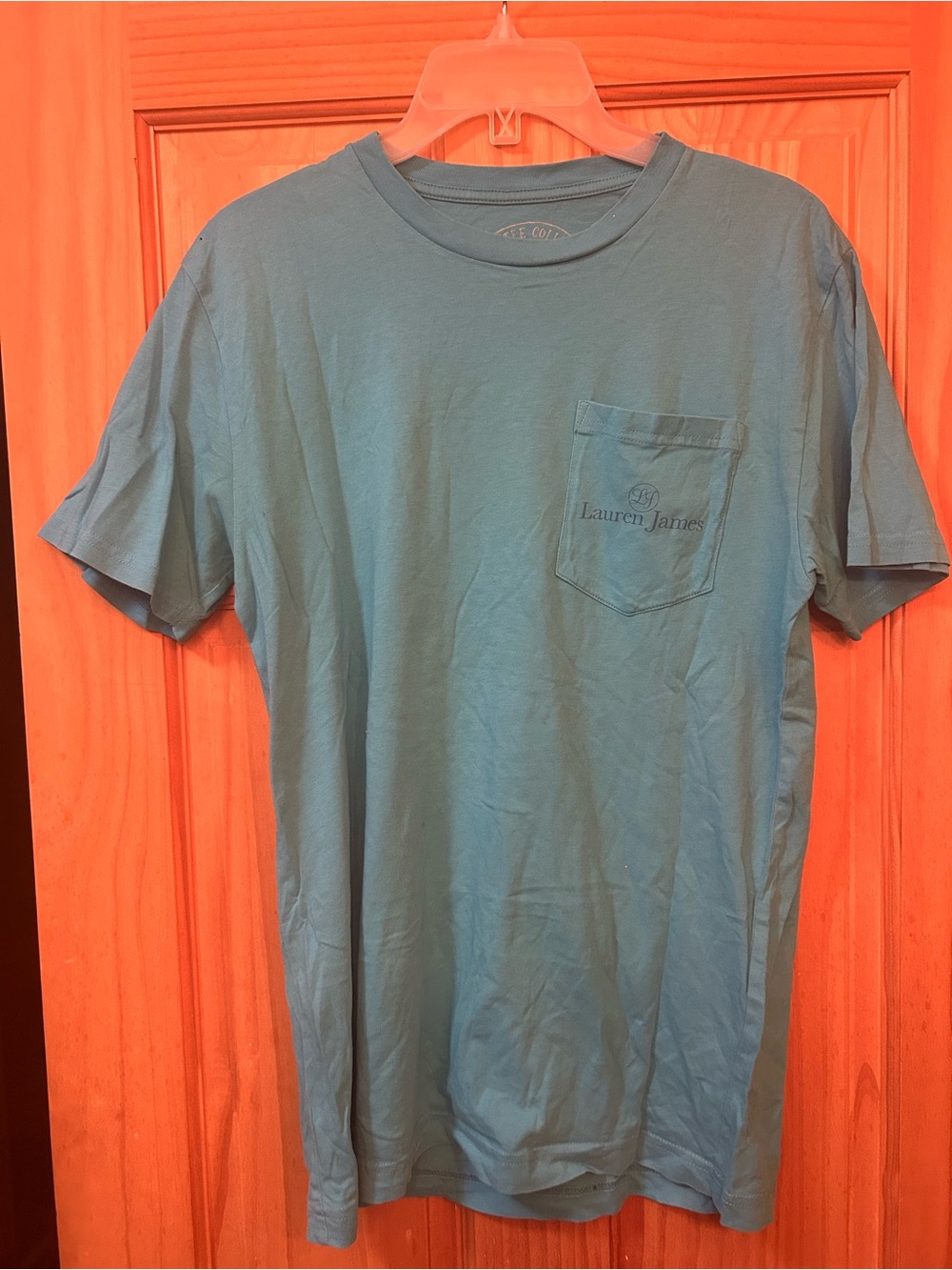 Lauren James women's Teal Short-Sleeve Pocket Tee